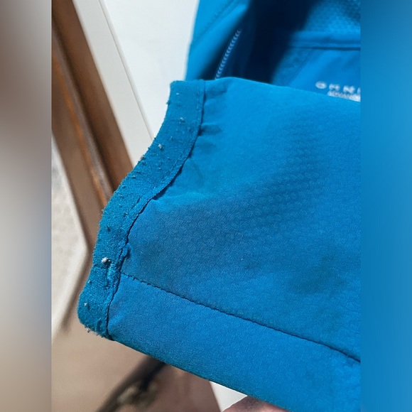 Women’s Columbia Blue Hooded Rain Jacket, XS - Picture 12 of 13